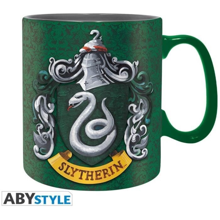 Pack Mug + Porte-clés + Badges Harry Potter - Serpentard - ABYstyle