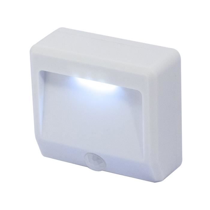 CHACON Veilleuse LED IP44 portative avec détecteur de mouvement sur pile