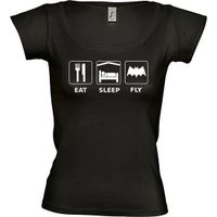 T-SHIRT T-shirt geek femme eat sleep FLY… T-SHIRT T-shirt geek femme eat sleep FLY…