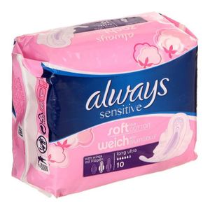 ALWAYS Serviettes hygi?niques Douceur Long Plus x10