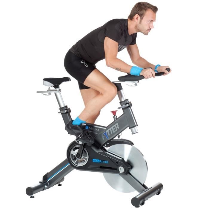 FYTTER Vélo biking RI-08B semi-profesionnel avec 22 kg d'inertie. Écran inclus. Finition haut de gamme. Spin bike spinning.