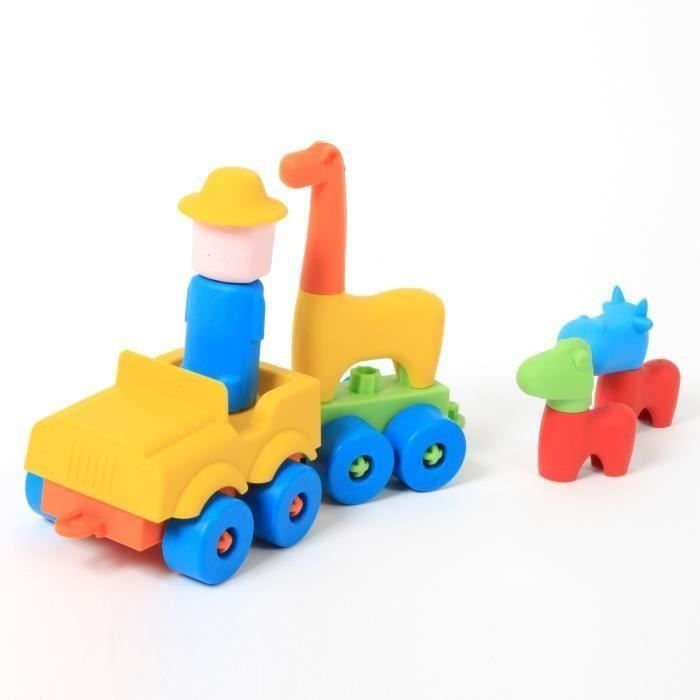 MGM Oliver l'explorateur - Train et personnages - 20 pièces - Moyen modèle - Mixte - A partir de 2 ans