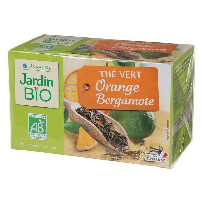 JARDIN BIO Thé vert orange bergamote bio - 30g
