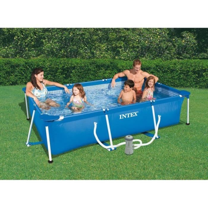 Piscine Tubulaire Rectangulaire 300 X 200 X 075 M Intex