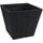 Pot de fleurs Effet bois 40x40x33 cm Anthracite