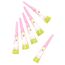 6 Cornets de fête Licorne girly 20 cm , Taille Unique
