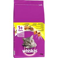 CROQUETTES WHISKAS Croquettes au poulet - Pour chat adulte - CROQUETTES WHISKAS Croquettes au poulet - Pour chat adulte -