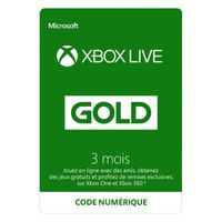ABONNEMENT Abonnement Xbox Live 3 mois ABONNEMENT Abonnement Xbox Live 3 mois