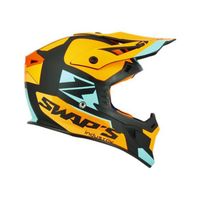 CASQUE MOTO SCOOTER Casque Cross Adulte SWAPS Blur S818 - Noir / Orang CASQUE MOTO SCOOTER Casque Cross Adulte SWAPS Blur S818 - Noir / Orang