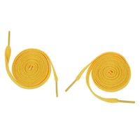 LACET Une paire de Lacets a chaussure plats jaunes LACET Une paire de Lacets a chaussure plats jaunes