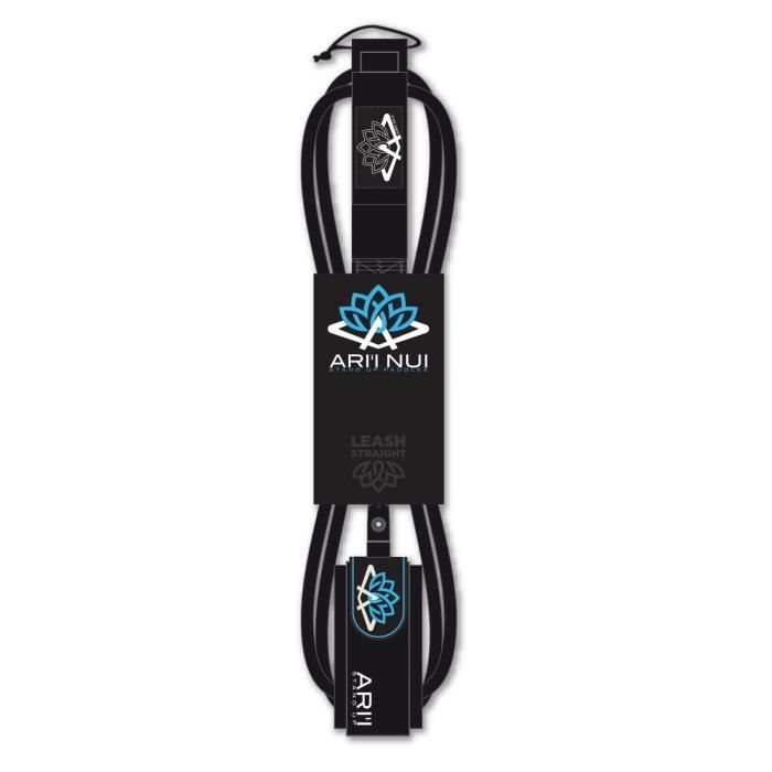 ARI'INUI Leash Droit Cheville - Ø 9 mm - Noir et Bleu