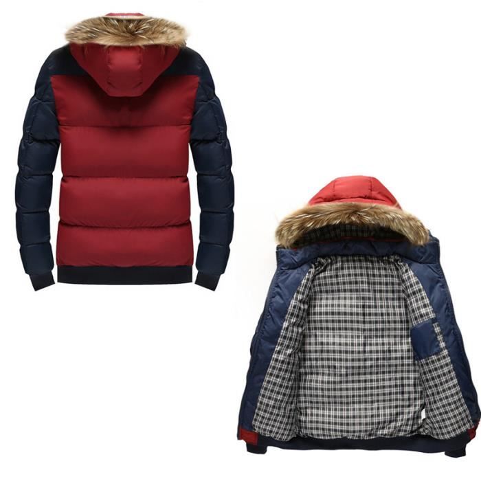 Hiver Capuche Legere Homme Et Parka Zippée Couche Fourrure Avec Automne Mode Épaisse RzwqT