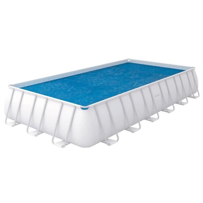 BESTWAY Bâche solaire 703x366cm pour piscine Frame Pool 732x366cm