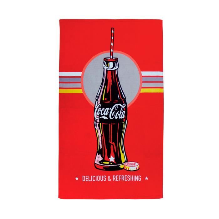 COCA COLA Drap de Plage Coton 70x120cm