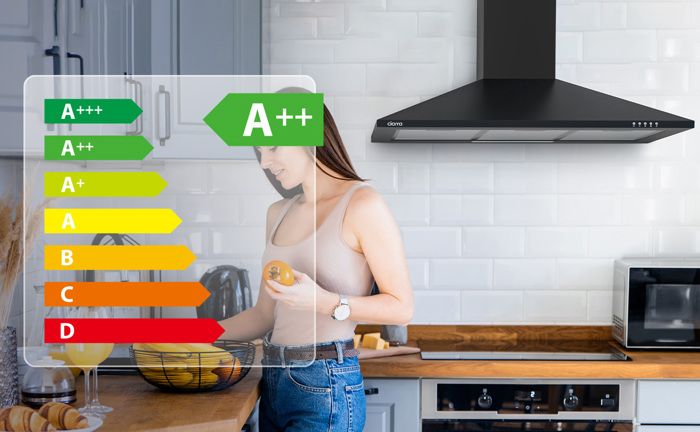  Hotte murale décorative aspirante cuisine1