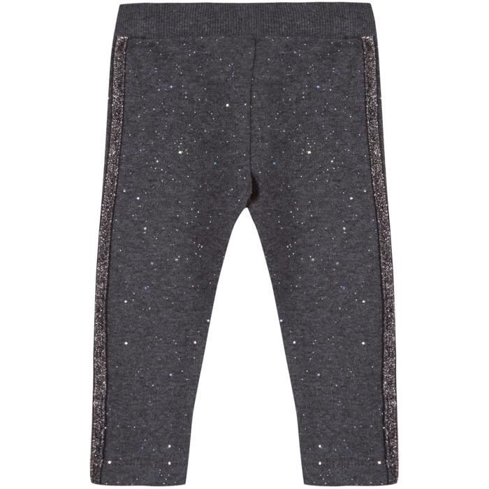 3 POMMES Pantalon Gris Anthracite Bébé Fille