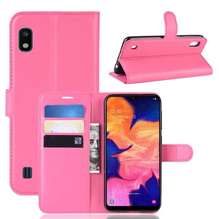 coque samsung a10 rose rouge
