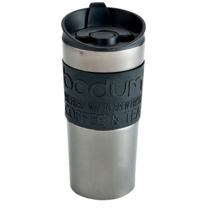 380s Métal Mug Gris Noir 11068 Bodum 35cl De Voyage tQCsrhd