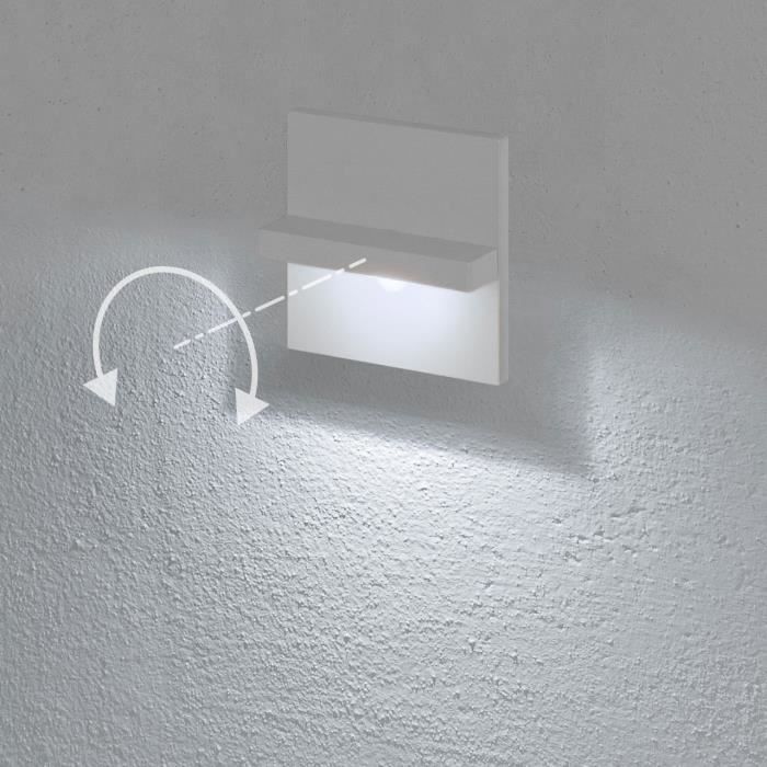 Applique BlancheLumière Externe FroidLampe 3 Encastrer Murale WattCouleur OrientableUsage MurLed Au À Blanc wXkZTOuPil