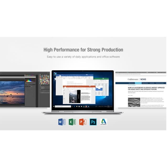 PC Portable-BMAX Y13 Notebook Ordinateur Portable-13,3"FHD-RAM3