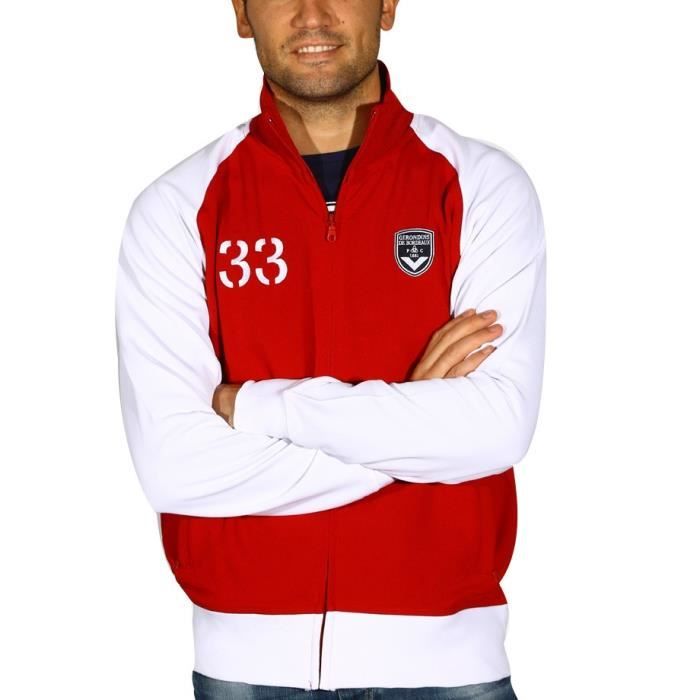 FCGB Veste zippée Club - Adulte - Bordeaux / Blanc