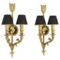 Luxe Pièces D'or Padrino Appliques 2 Murales Scénographe Casa De YED2IWH9e