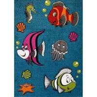 TAPIS FISH Tapis pour enfant 160x230 cm turquoise, vert TAPIS FISH Tapis pour enfant 160x230 cm turquoise, vert