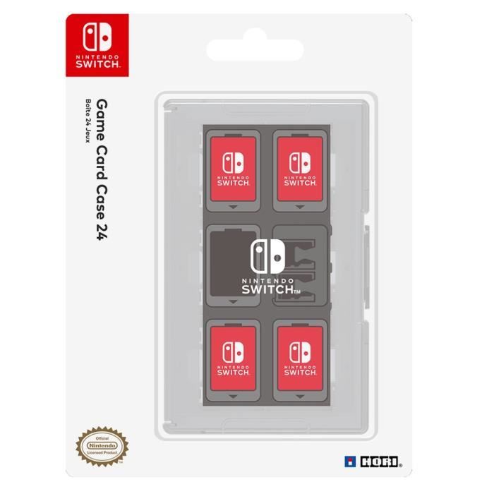 Boîtier transparent Hori pour 24 jeux Switch