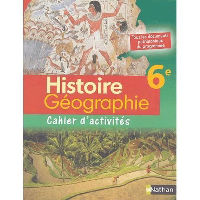 HISTOIRE/GEOGRAPHIE 6EME ; CAHIER DEXERCICES   Achat / Vente livre