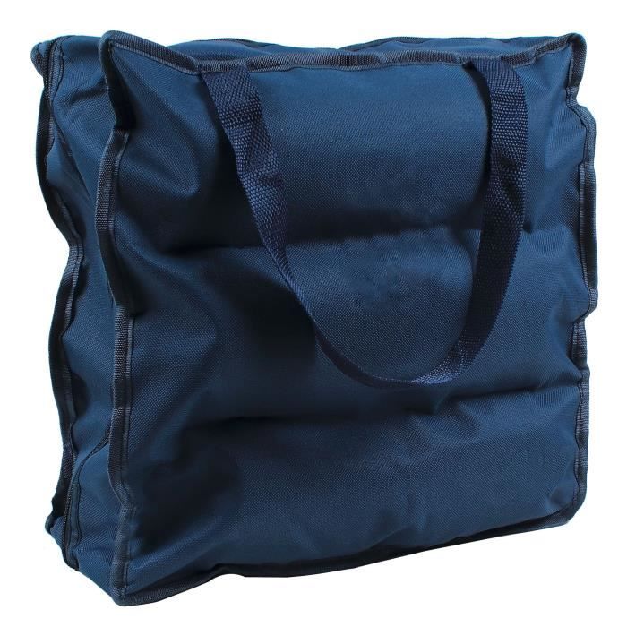 CASAME Sac de rangement 6 paires de chaussures - 37 x 34 x 16 cm - Bleu
