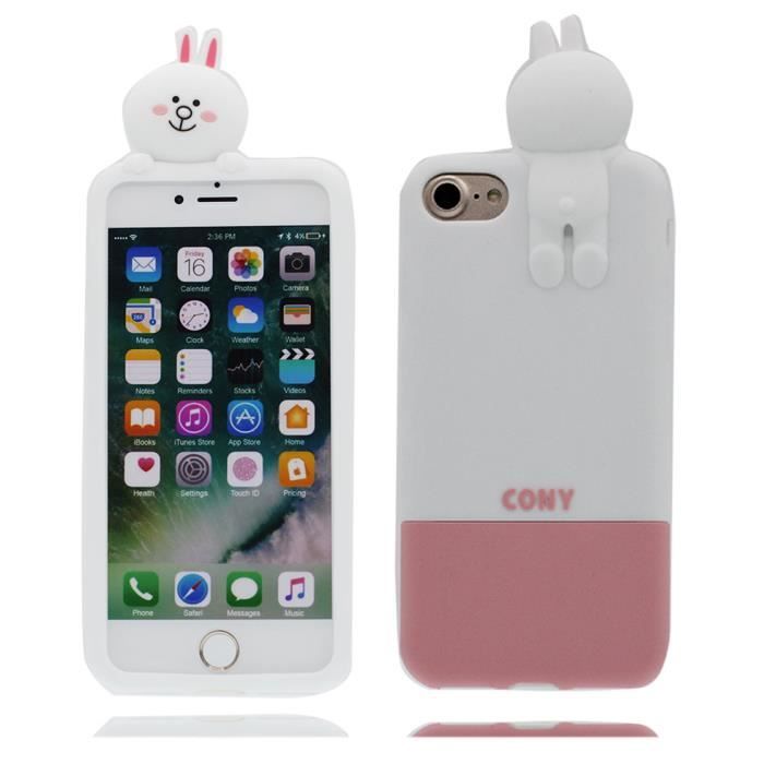 coque iphone 6 3d lapin