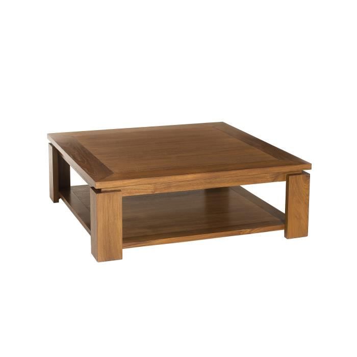 Table basse double plateau 90x90cm BISHO
