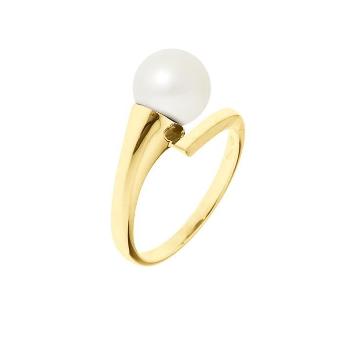 PERLINEA Bague Perle de Culture et Or Jaune 375° Femme
