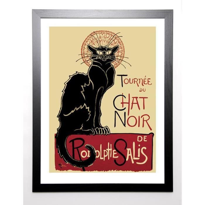 STEINLEN Image encadrée Tournee du Chat Noir, 1896 67x87 cm Multicolore