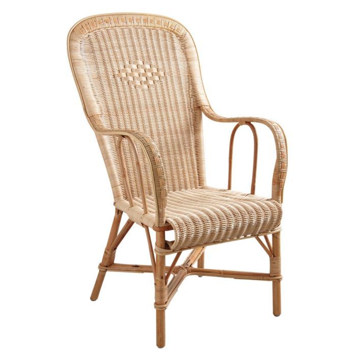 Fauteuil rotin blanc - Achat / Vente pas cher