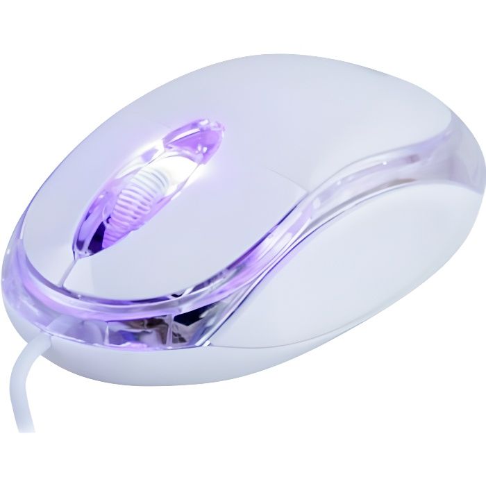 APM Souris Filaire USB - Optique - Mac / PC - Blanc