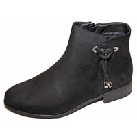 BOTTINE Bottine Femme Talon Plat Simili Peau Brides Décora BOTTINE Bottine Femme Talon Plat Simili Peau Brides Décora