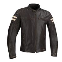 SLIDER SEGURA Blouson de moto Stripe - Marron / Beige SLIDER SEGURA Blouson de moto Stripe - Marron / Beige