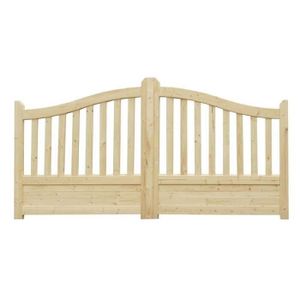 Portail Bois Achat Vente Pas Cher C Portail Portillon Battant Manuel Gand En Bois 3 5 X1