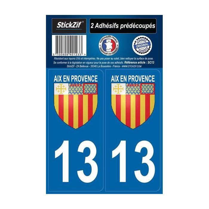 STICKZIF 2 Autocollants City 13 Aix En Provence SC13