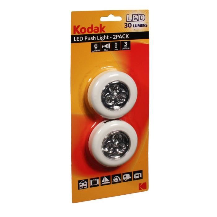 KODAK Lampe spot Push Light 2 pack - 30 lumens