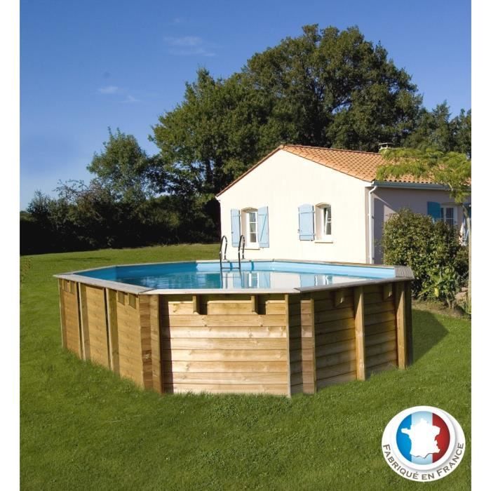 VERMELA Piscine bois 6,72 x 4,72 x 1,46 m