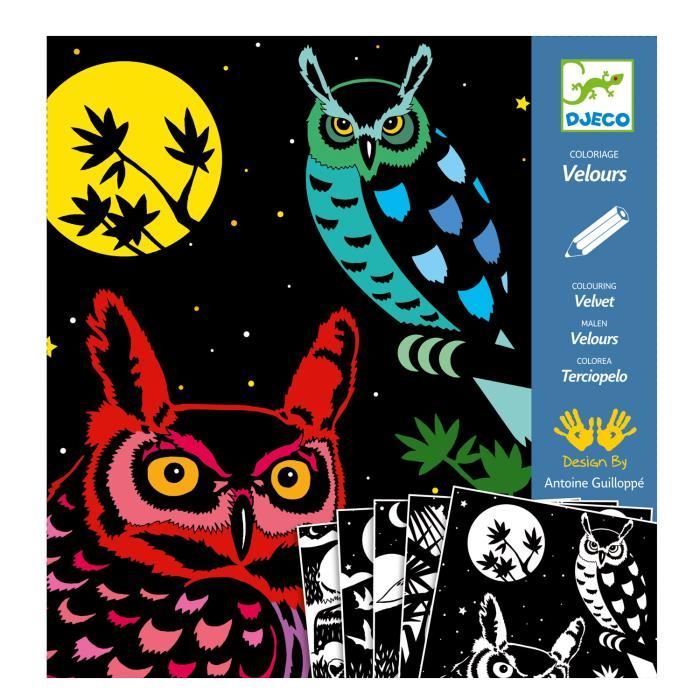 Coloriage Velours : La Forêt - Encore une idée originale de la marque