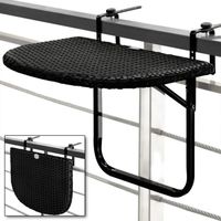 TABLE DE JARDIN Table de balcon tablette suspendue ajustable en ha TABLE DE JARDIN Table de balcon tablette suspendue ajustable en ha