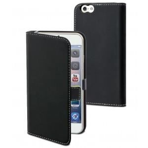 MUVIT Slim Etui - Noir - Pour Apple Iphone 6, 6s +
