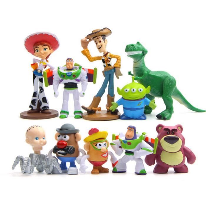 10 Figurines Personnages Toy Story Buzz Woody Jessie Et Leurs Amis Achat Vente Figurine
