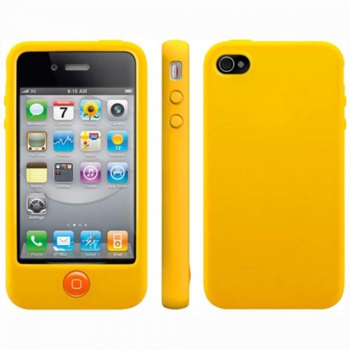 coque iphone 4 jaune