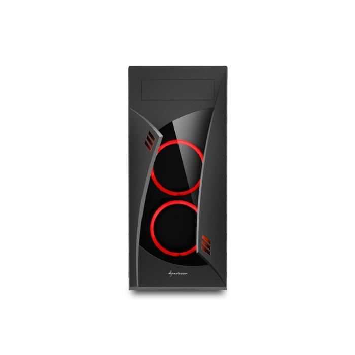 Sharkoon NIGHT SHARK, Midi ATX Tower, PC, ATX,CEB,EATX,Micro-ATX,Mini-ITX,2