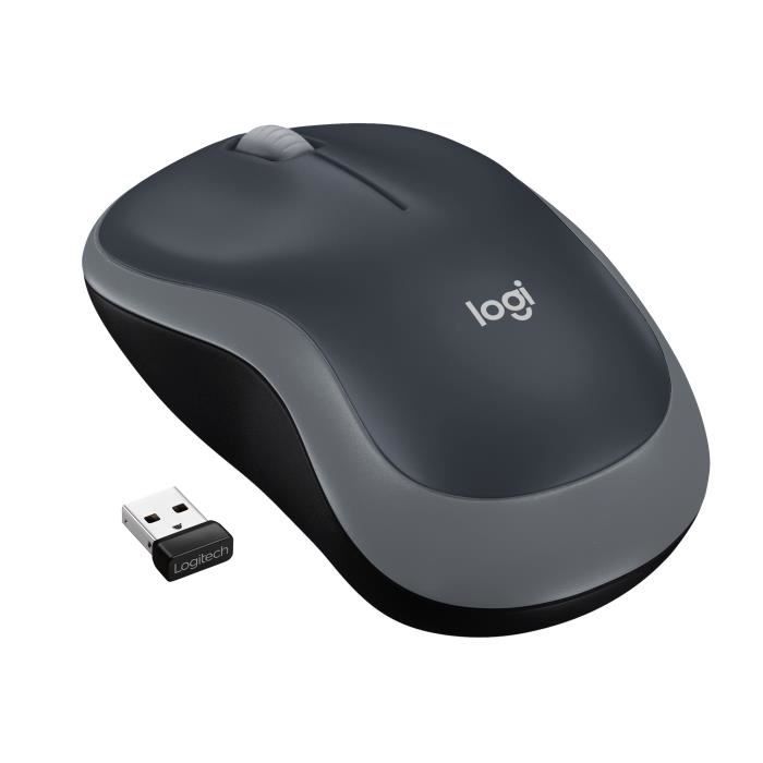 Logitech Wireless Mouse M185 Swift Grey   Achat / Vente SOURIS