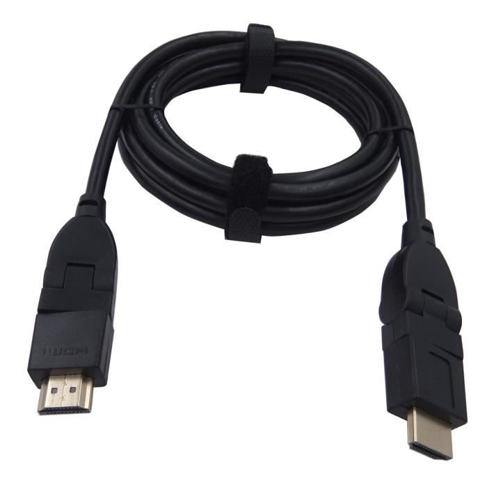 LINEAIRE XVHD54RD Câble HDMI - Mâle rotatif - 2 m